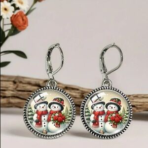 Festive Snowman Earrings
